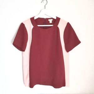 J.Crew Factory Colorblock Top Size 6